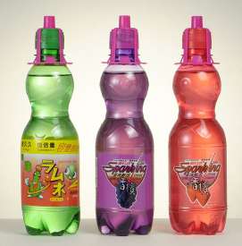 Marble Soda-Grape or Straw Berry Flavor in Plastic Bottle